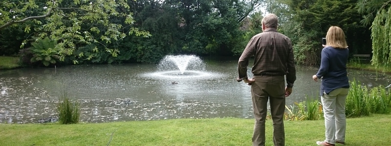 Aerating fountain installation South Woodham Ferres, Essex